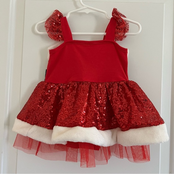 Baby Girl Santa Tutu Onesie - Picture 2 of 3